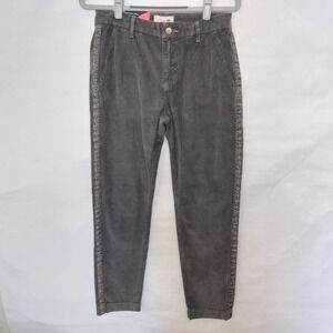 Sundry Women Pants 26 Corduroy Cheetah Straight Ankle‎ Stretch Retro Edgy Glam